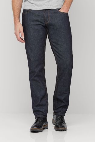 Navy Smart Jeans With Stretch